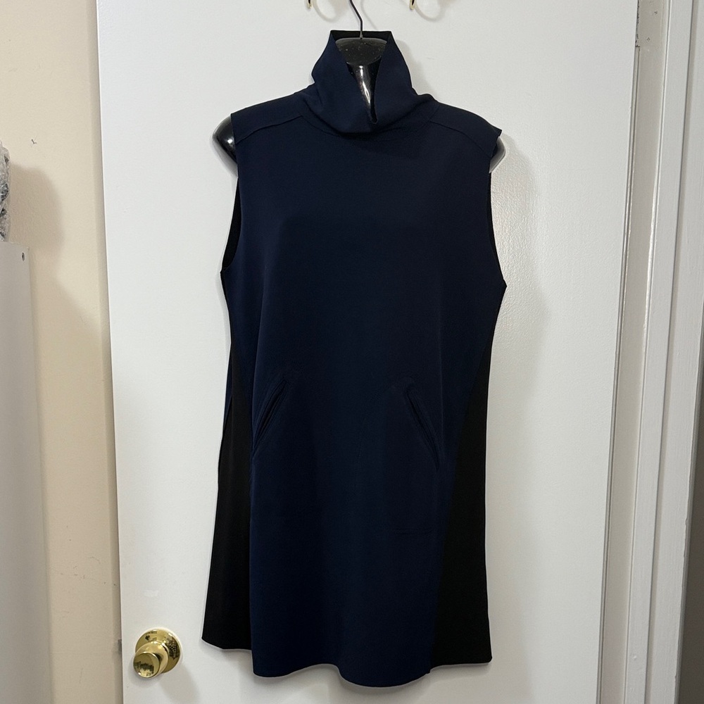 ZARA Sleeveless Navy Blue Dress for Women SzM